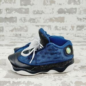 Air Jordan 13 Retro 'Flint' 2010 Blue Black Lace Up Athleisure Sneakers